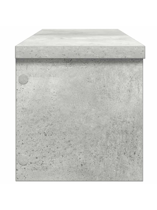 Keittiötelineet pinottavat 2 kpl betoninharmaa 50x15x16 cm