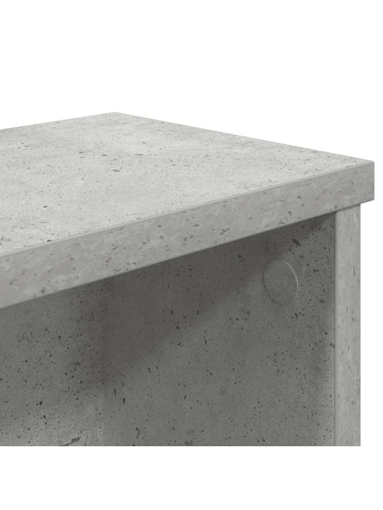 Keittiötelineet pinottavat 2 kpl betoninharmaa 50x15x16 cm