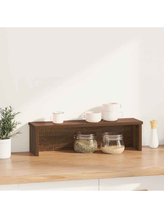 Keittiöteline pinottava ruskea tammi 50x15x16 cm tekninen puu