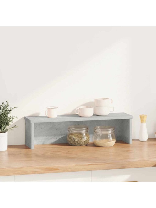 Keittiöteline pinottava betoni harmaa 60x15x16 cm tekninen puu