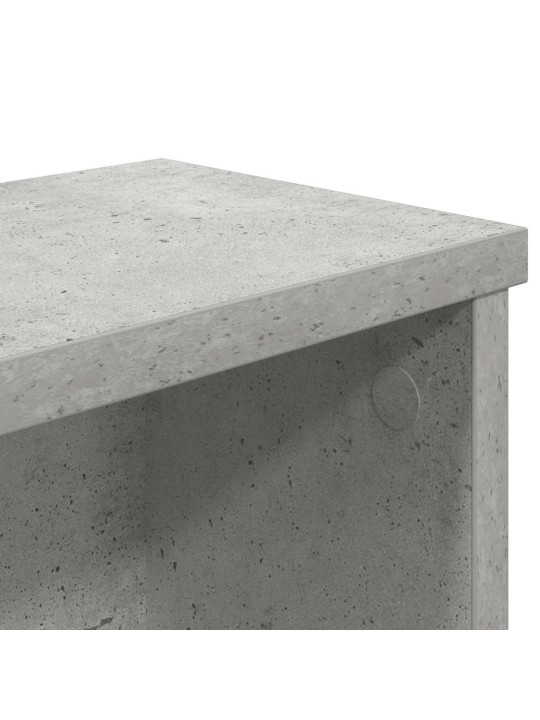 Keittiöteline pinottava betoni harmaa 60x15x16 cm tekninen puu