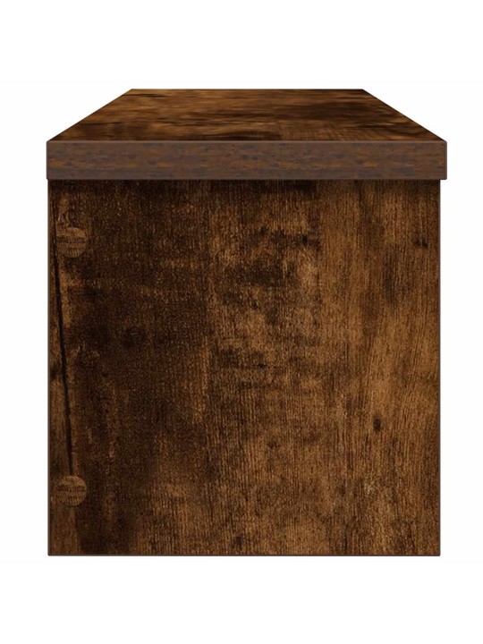 Keittiötelineet pinottavat 2 kpl savustettu tammi 60x15x16 cm