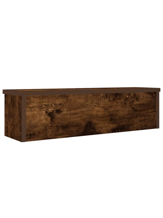 Keittiötelineet pinottavat 2 kpl savustettu tammi 60x15x16 cm