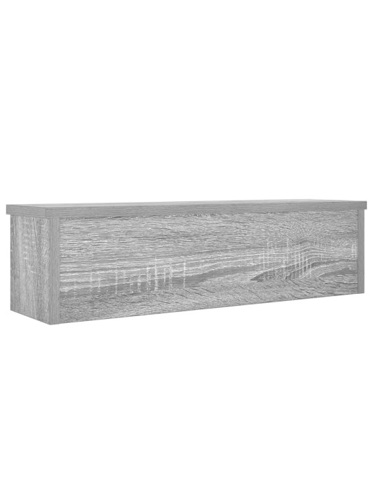 Keittiötelineet pinottavat 2 kpl harmaa sonoma 60x15x16 cm