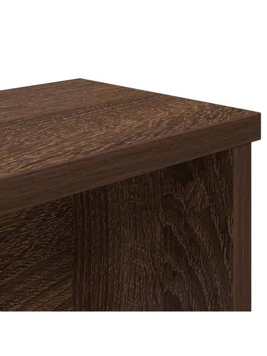 Keittiöteline pinottava ruskea tammi 60x15x16 cm tekninen puu