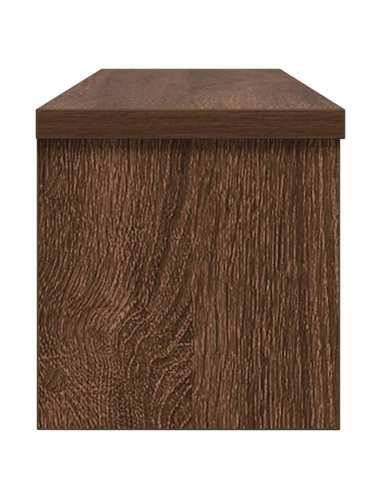 Keittiötelineet pinottavat 2 kpl ruskea tammi 60x15x16 cm