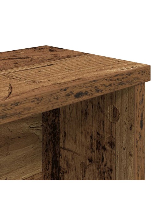 Keittiöteline pinottava vanha puu 60x15x16 cm teknillinen puu
