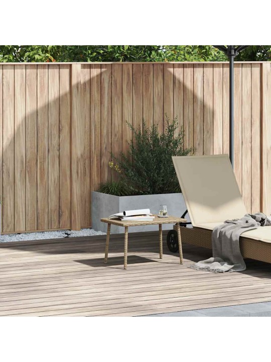 Garden sohvapöytä suorakaiteen muotoinen beige polyrottinki