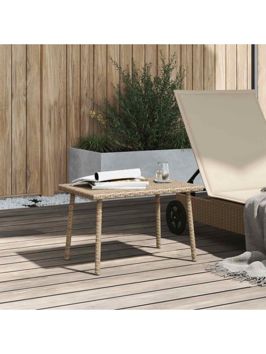 Garden sohvapöytä suorakaiteen muotoinen beige polyrottinki