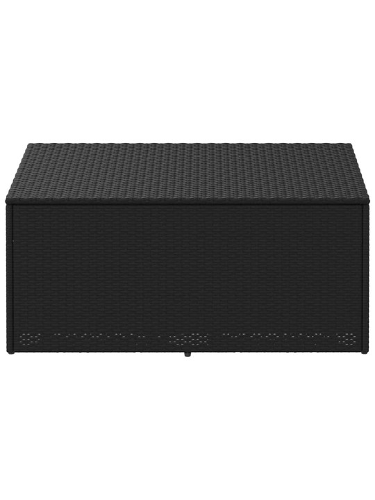 Puutarhasäilytyslaatikko musta 110x50x58 cm polyrottinki