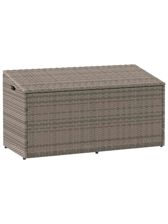 Puutarhan säilytyslaatikko harmaa 110x50x58 cm polyrottinki