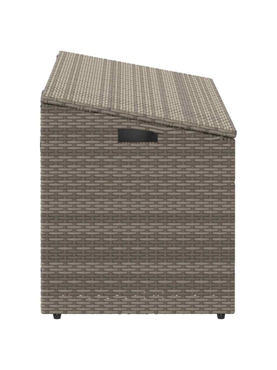 Puutarhan säilytyslaatikko harmaa 110x50x58 cm polyrottinki