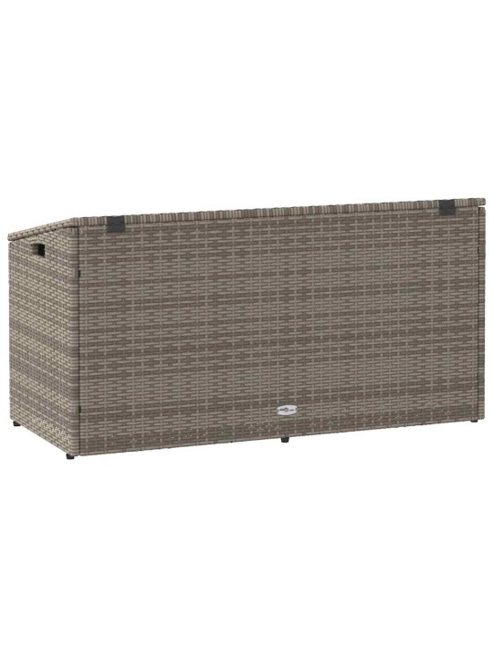 Puutarhan säilytyslaatikko harmaa 110x50x58 cm polyrottinki