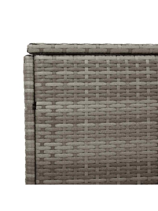 Puutarhan säilytyslaatikko harmaa 110x50x58 cm polyrottinki