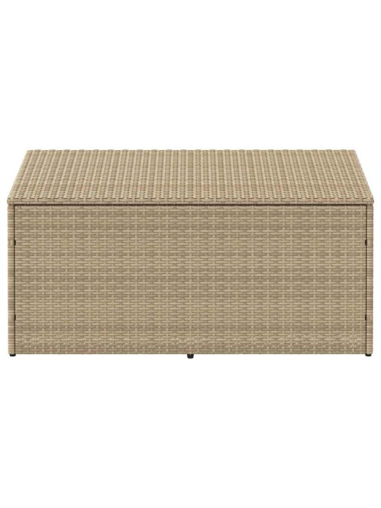 Puutarhasäilytyslaatikko beige 110x50x58 cm polyrottinki