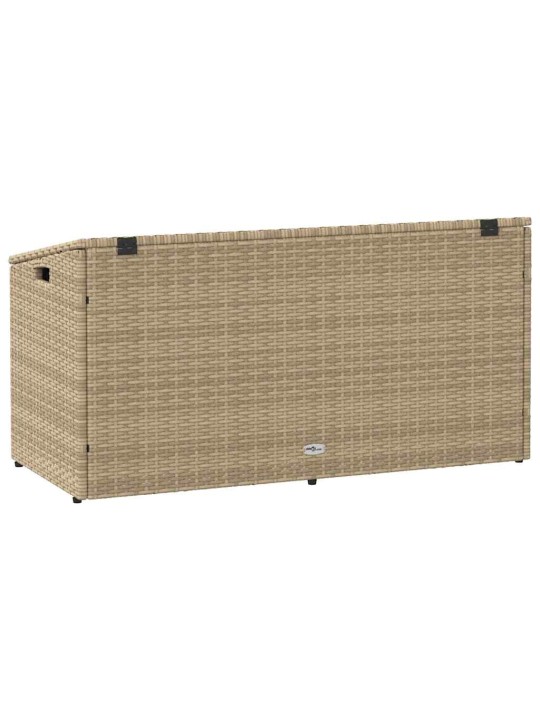 Puutarhasäilytyslaatikko beige 110x50x58 cm polyrottinki