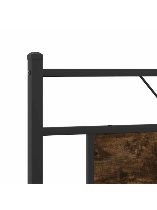 Metallinen sängynrunko savutammi 183x213 cm