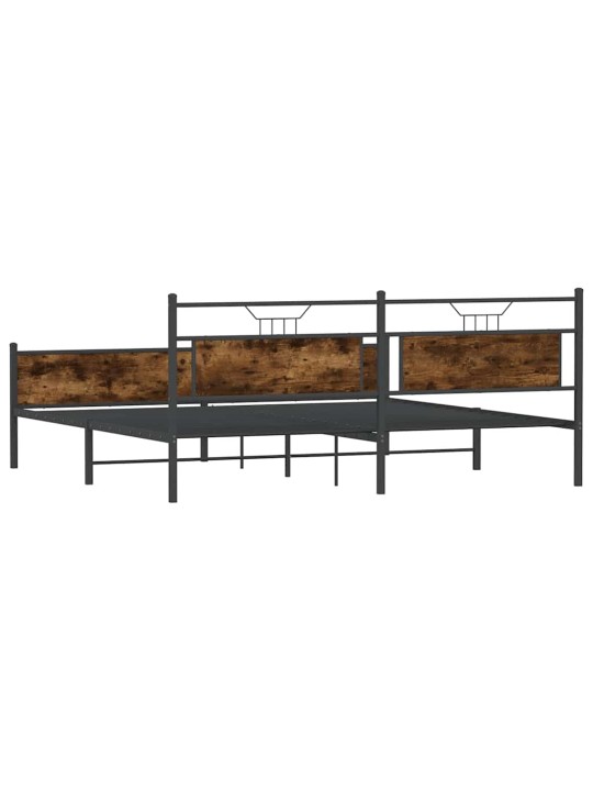 Metallinen sängynrunko savutammi 193x203 cm