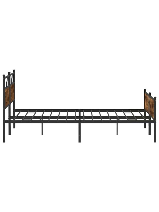 Metallinen sängynrunko ilman patjaa savutammi 200x200 cm