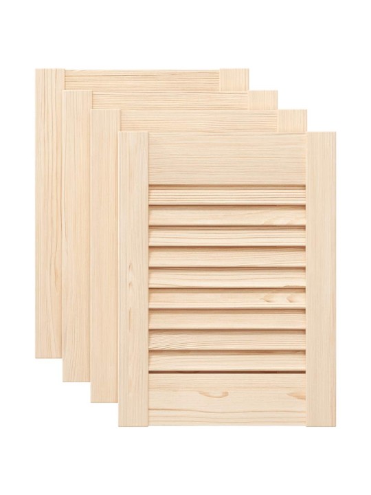 Kaapin ovet säleikkö design 4 kpl 39,5x29,5cm massiivipuu mänty