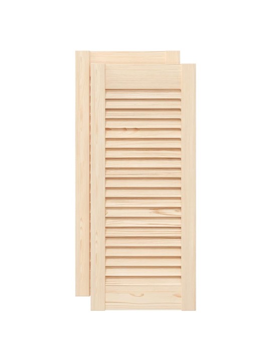 Kaapin ovet säleikkö design 2 kpl 69x29,5 cm massiivipuu mänty