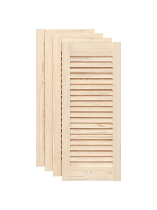 Kaapin ovet säleikkö design 4 kpl 69x29,5 cm massiivipuu mänty