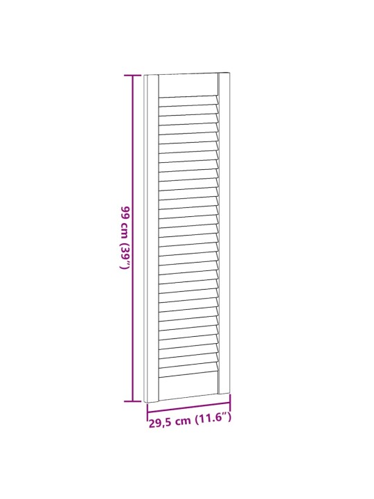Kaappi ovi säleikkö design 99x29,5 cm massiivipuu mänty
