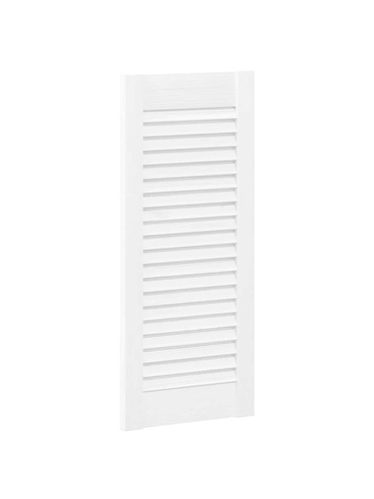 Kaapistoovet säleikkö design 2 kpl valkoinen 69x29,5 cm