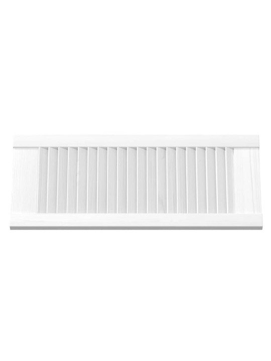 Kaapistoovet säleikkö design 2 kpl valkoinen 69x29,5 cm