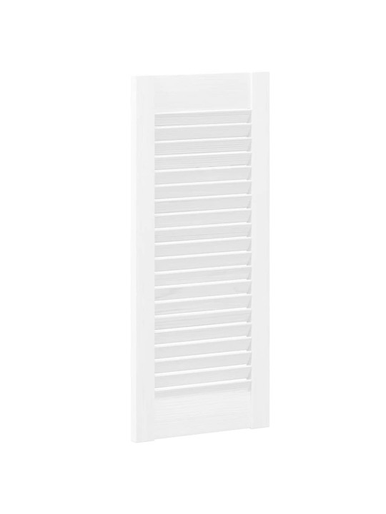 Kaapistoovet säleikkö design 2 kpl valkoinen 69x29,5 cm