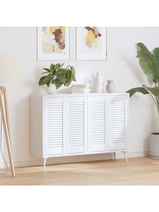 Kaapistoovet säleikkö design 4 kpl valkoinen 69x29,5 cm