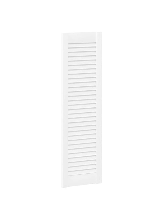 Kaapistoovet säleikkö design 2 kpl valkoinen 99x29,5 cm