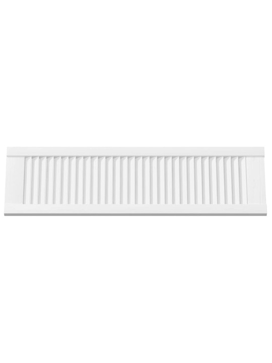 Kaapistoovet säleikkö design 2 kpl valkoinen 99x29,5 cm