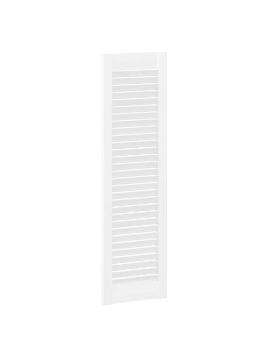 Kaapistoovet säleikkö design 2 kpl valkoinen 99x29,5 cm