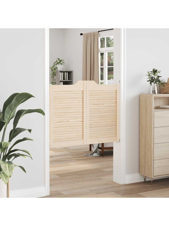 Kääntöovet säleikkö design 2-pari 80x100 cm massiivipuu mänty