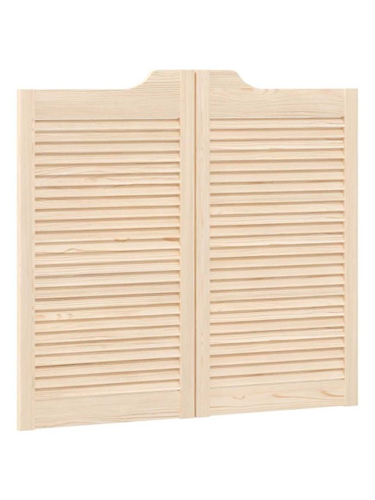 Kääntöovet säleikkö design 2-pari 90x100 cm massiivipuu mänty