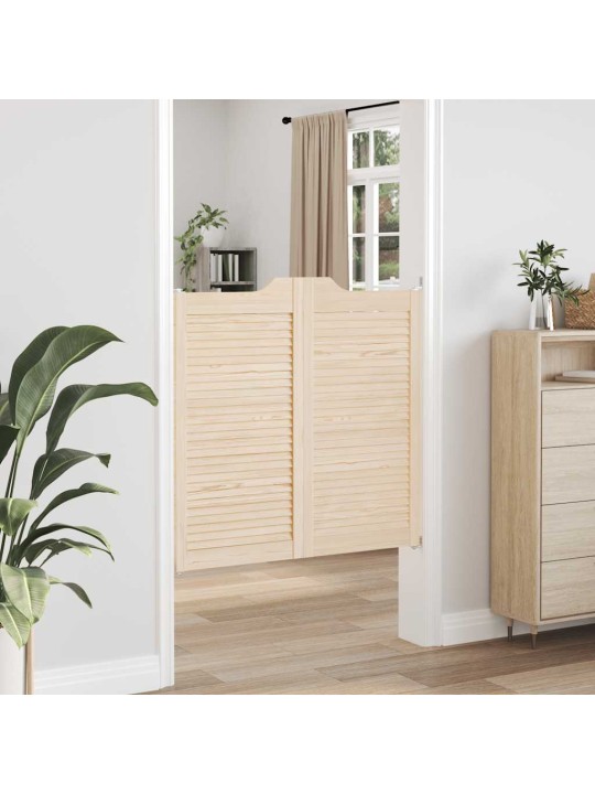 Kääntöovet säleikkö design 2-pari 100x100 cm massiivipuu mänty