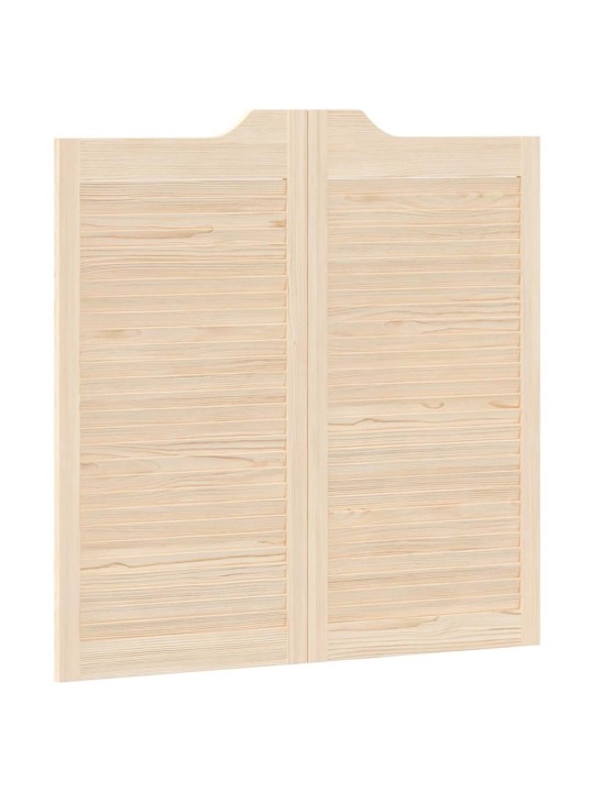 Kääntöovet säleikkö design 2-pari 100x100 cm massiivipuu mänty