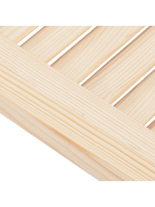 Kääntöovet säleikkö design 2-pari 100x100 cm massiivipuu mänty