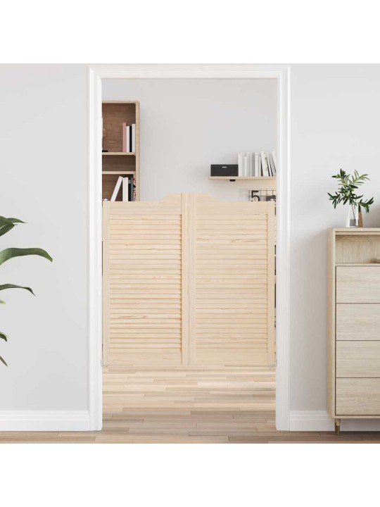 Kääntöovet säleikkö design 2-pari 100x100 cm massiivipuu mänty