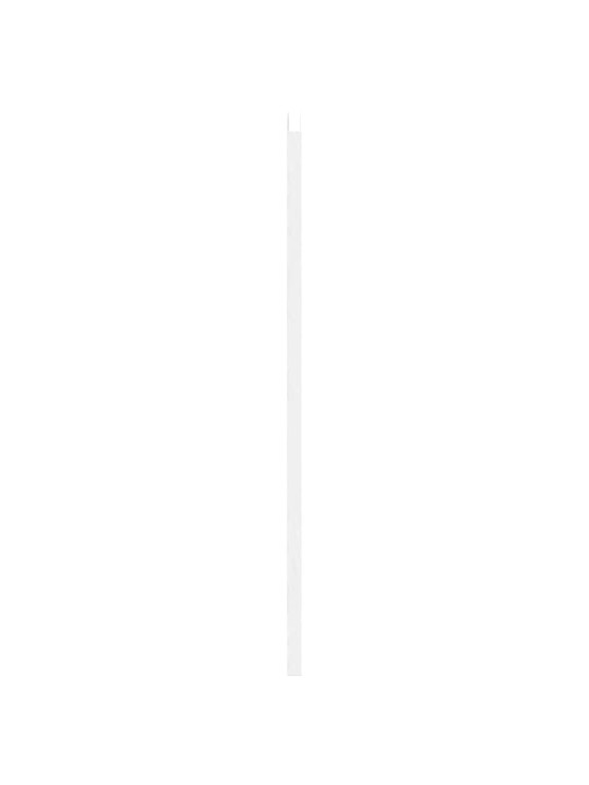 Kääntöovet säleikkö design 2-pari valkoinen 80x80 cm