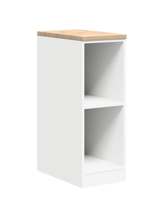 Autotallin säilytyskaappi valkoinen 30x51x85 cm täysi mänty