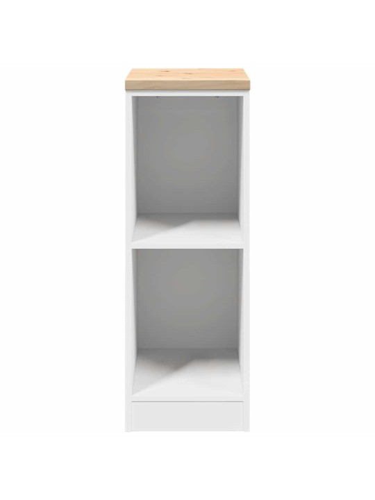 Autotallin säilytyskaappi valkoinen 30x51x85 cm täysi mänty