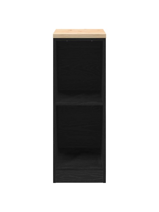 Autotallin säilytyskaappi musta 30x51x85 cm täysi mänty