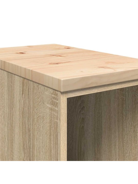 Autotallin säilytyskaappi sonoma tammi 30x51x85 cm täysi mänty