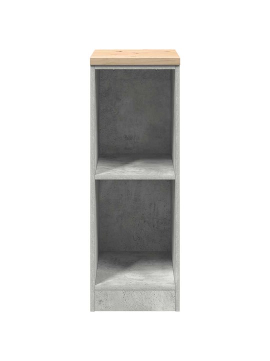 Autotallin säilytyskaappi betoni harmaa 30x51x85 cm täysi mänty