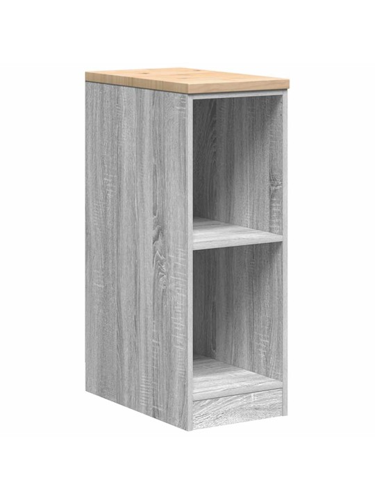Autotallin säilytyskaappi harmaa sonoma 30x51x85 cm täysi mänty