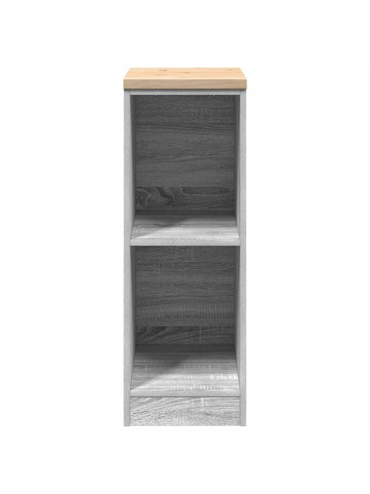 Autotallin säilytyskaappi harmaa sonoma 30x51x85 cm täysi mänty