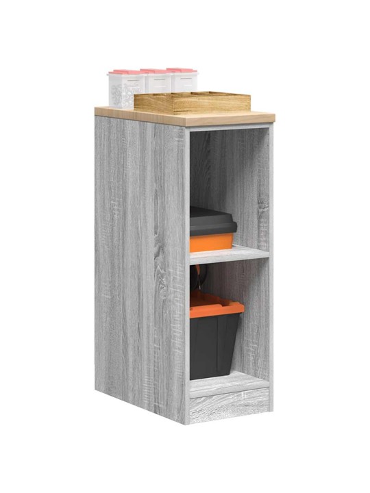 Autotallin säilytyskaappi harmaa sonoma 30x51x85 cm täysi mänty