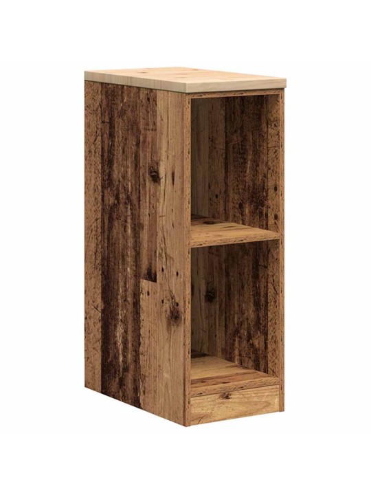 Autotallin säilytyskaappi vanha puu 30x51x85 cm täysi mänty